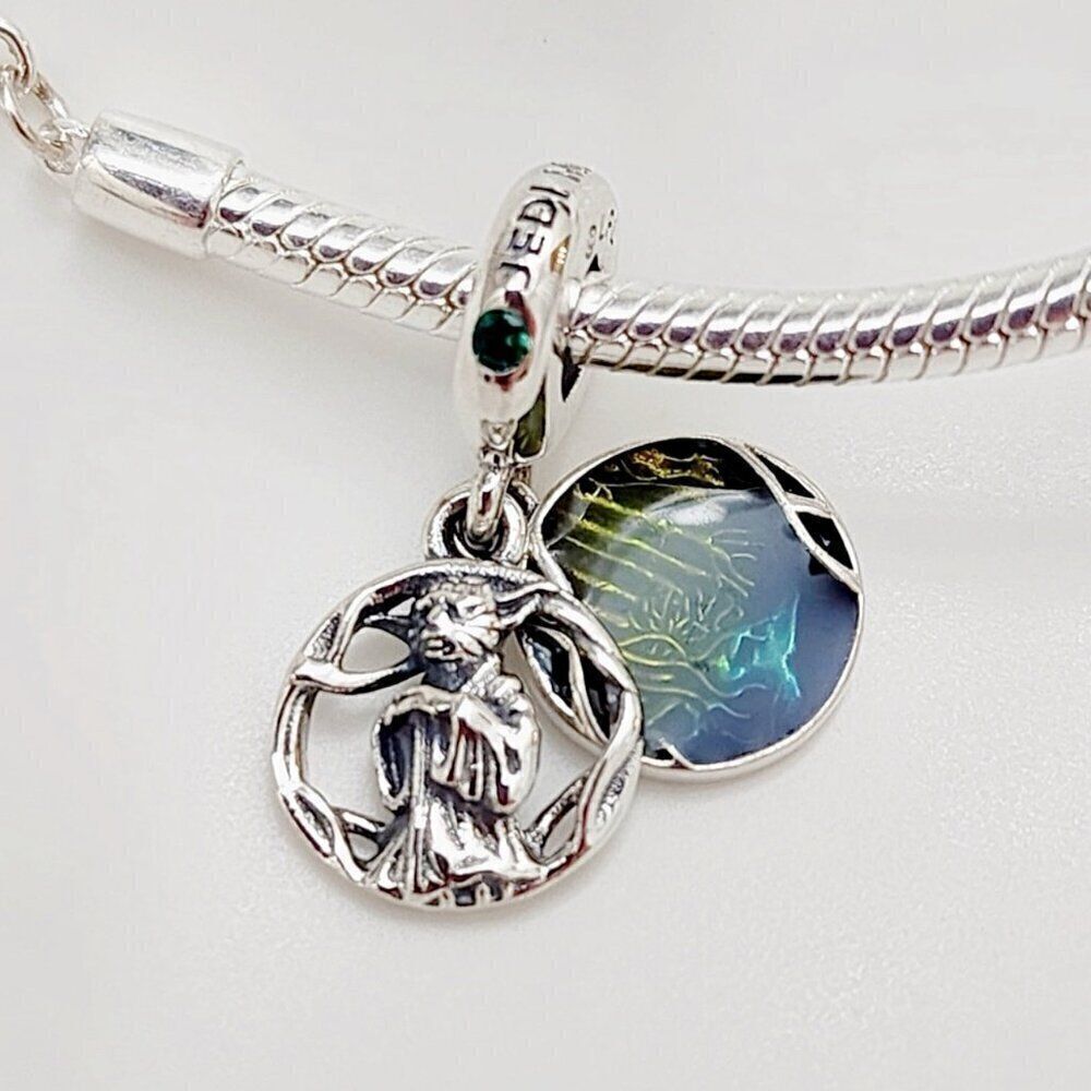 Pandora Star Wars Yoda Crystal & Enamel Dangle Charm